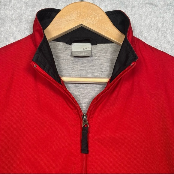 Nike Vintage Windbreaker Jacket-Red-Men Size Large (12-14) - Picture 1 of 8